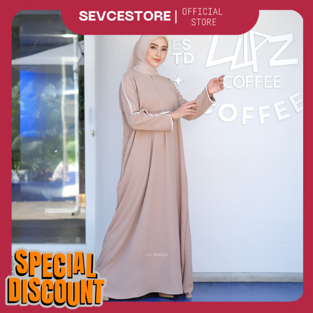 Mecca Dress Gamis Muslim Wanita Semi Batwing Terbaru /SA