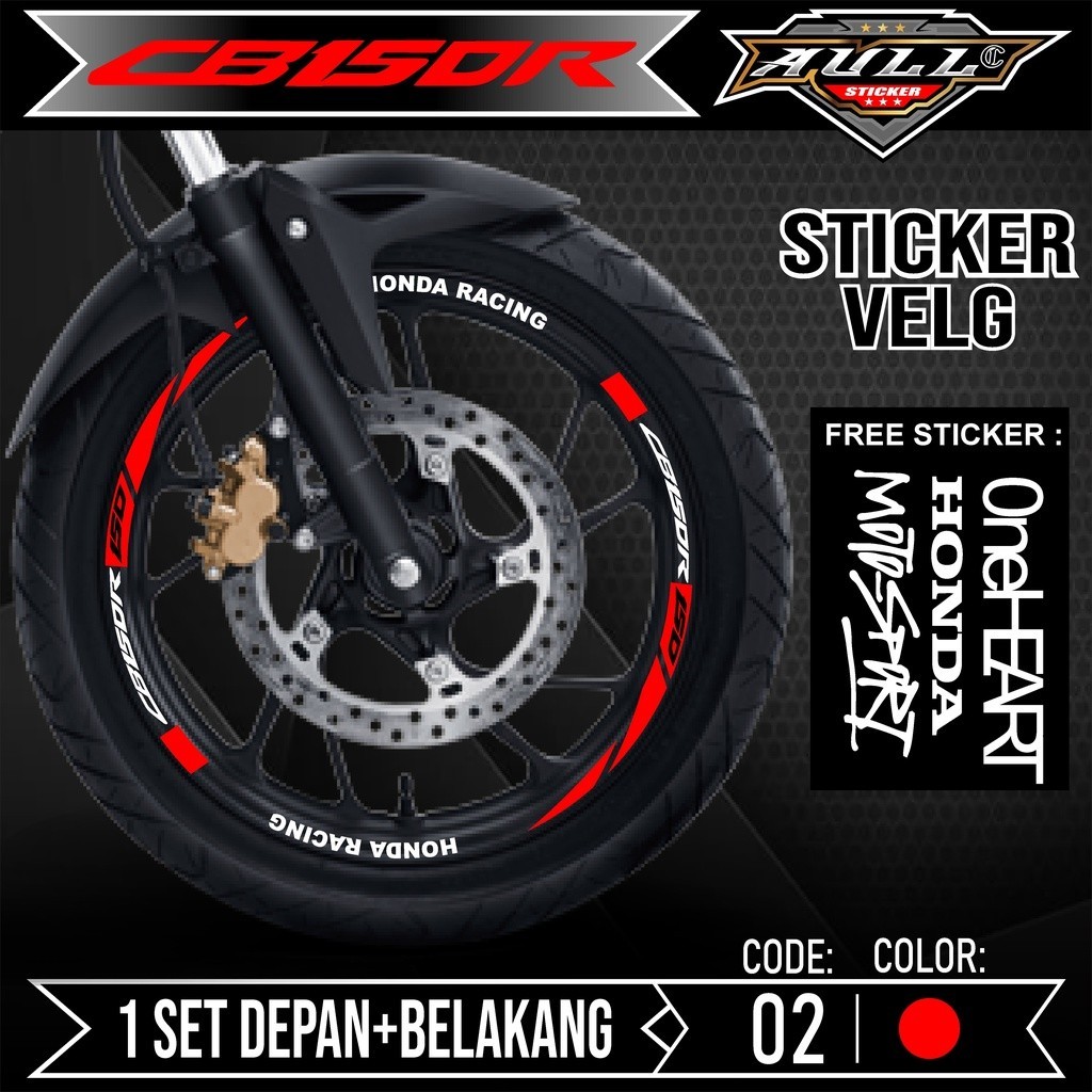 Cutting Sticker Velg CB 150R - Aksesoris Stiker Cutting Sticker List Velg Motor Honda CB 150R CB 150