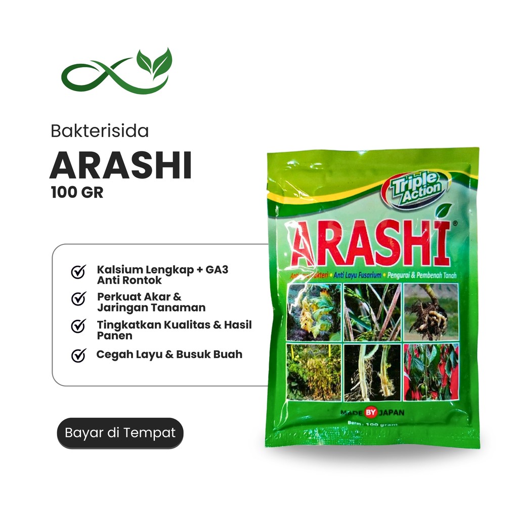 ARASHI Anti Jamur & Bakteri Hayati 100 gr – Pembenah Tanah Original