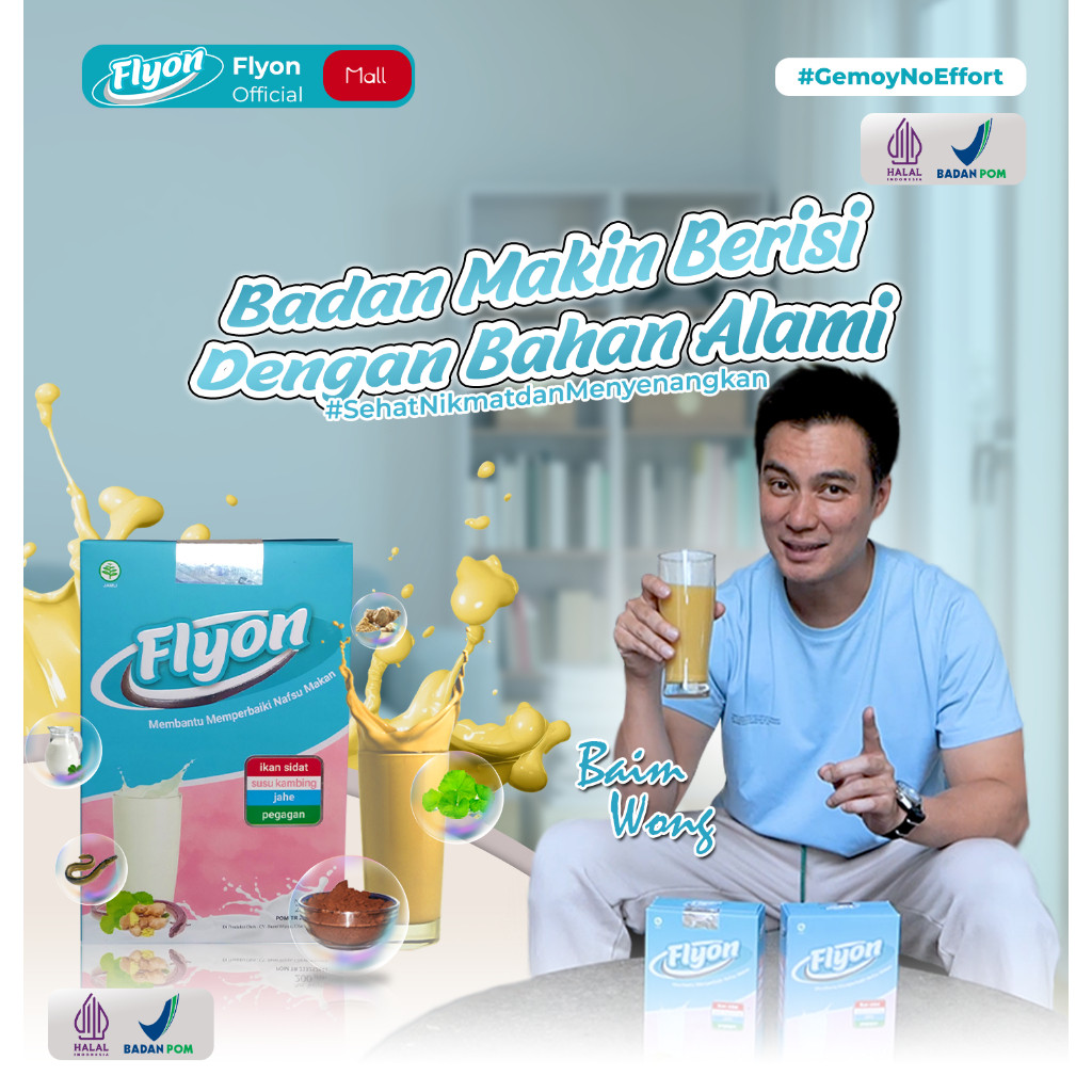 Susu Flyon Original Susu Penggemuk Badan Penambah Berat Badan Alami Bpom