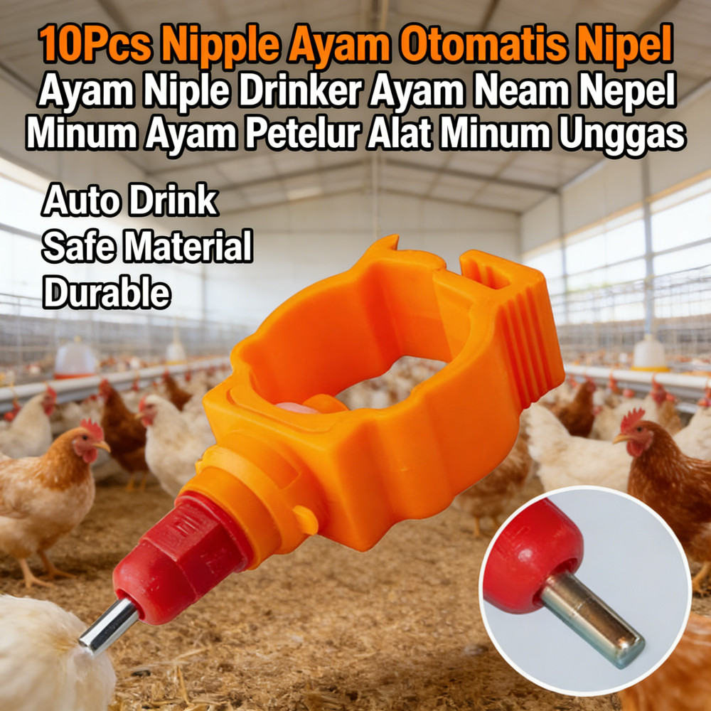 Nipel Otomatis Niple Ayam Minum Ayam Petelur Alat Nipel Drinker Unggas