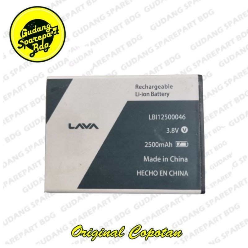 baterai Batre Battery untuk Lava Iris 51/61 LBI12500046 Original Copotan