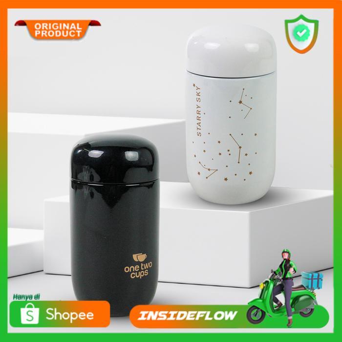 Gelas Kopi Teh Mug Botol Tumbler Minuman Thermos Stainless 200ml