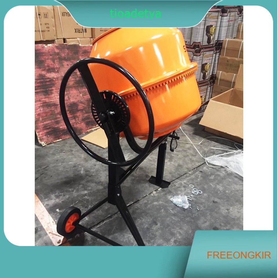 Mesin Molen Listrik Molen Mini Pengaduk Semen 200L Sumura CM200 / Concrete Mixer Dinamo Sumura CM 20