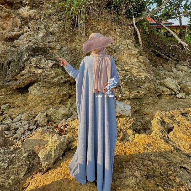 gamis abaya Abaya Kaftan | Abaya Batwing | Daily Dress | Gamis Kaftan Hitam, Coklat Mahogany 2025