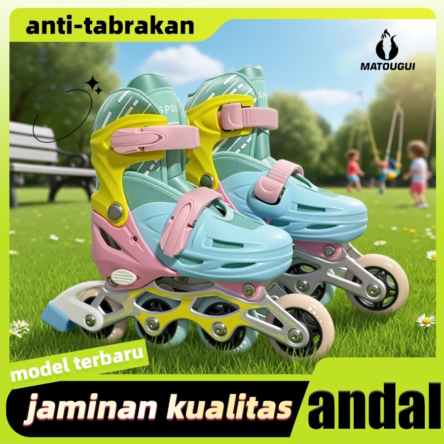 Matougui Sepatu Roda Anak Perempuan 4 Roda – sepatu roda anak laki laki/sepatu roda dewasa
