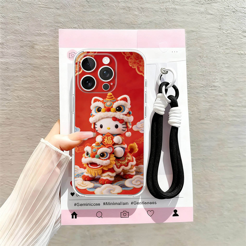 CASING CLEAR CASE BENING PREMIUM LANYARD TALI STRAP KOMPATIBLE UNTUK OPPO RENO 14 14F 5G 13F 13 12 1