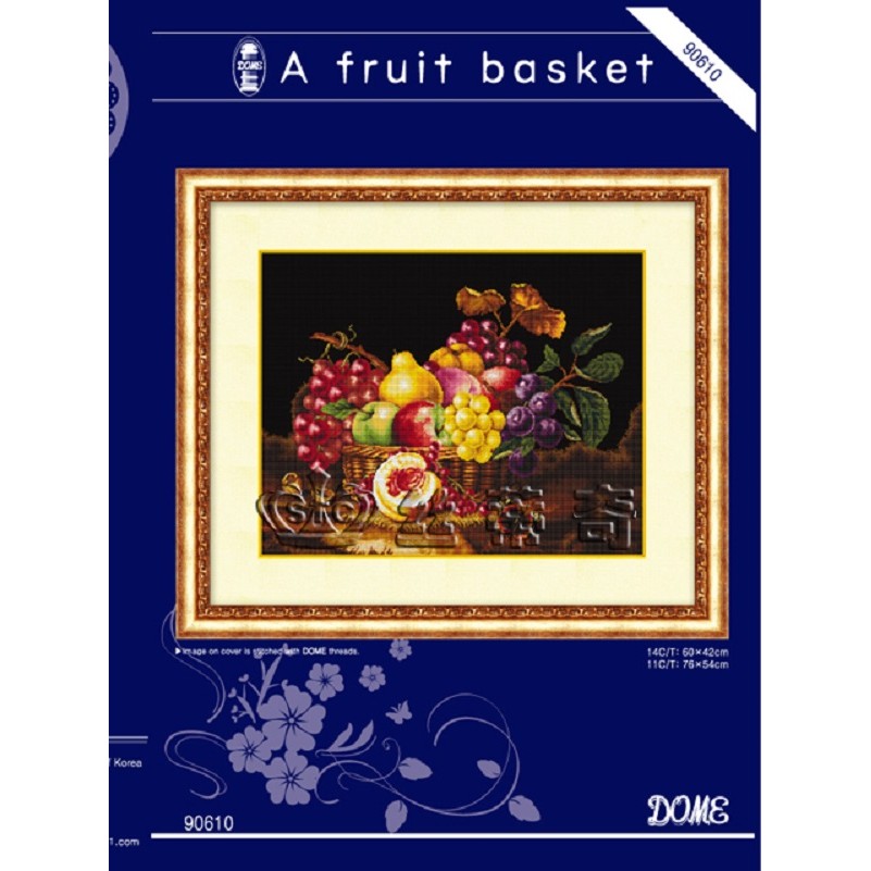 Paket DIY Craft Sulam Kristik DOME 90610 A Fruit Basket