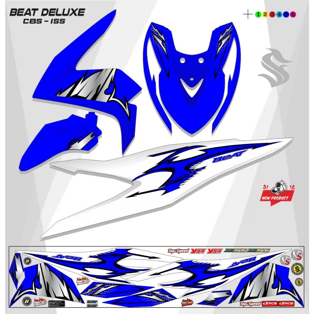 VARIASI STRIPING BEAT ISS DELUXE 2020 2021 VARIASI
