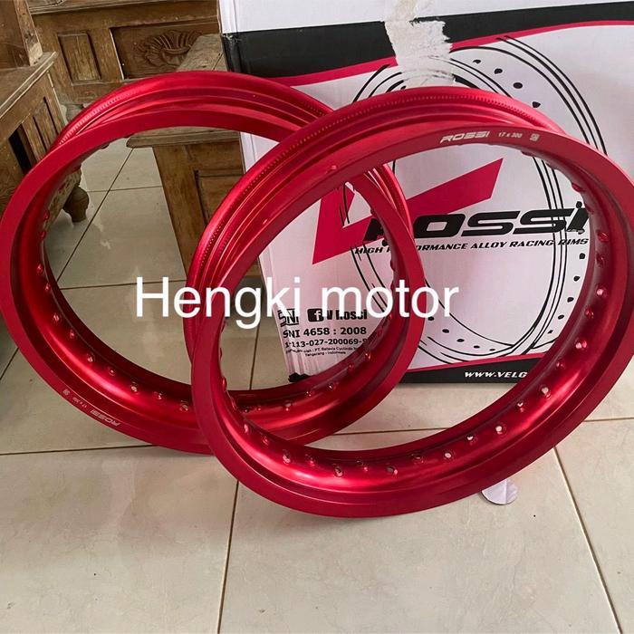 velg rossi tapak lebar uk 300/350x17 warna merah - Merah, 17x250/300