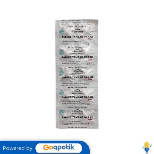 Tambah Darah Neo Kimia Farma Strip 10 Tablet