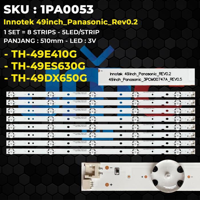 Backlight TV 49 Inch TH-49E410G TH-49ES630G TH-49DX650G