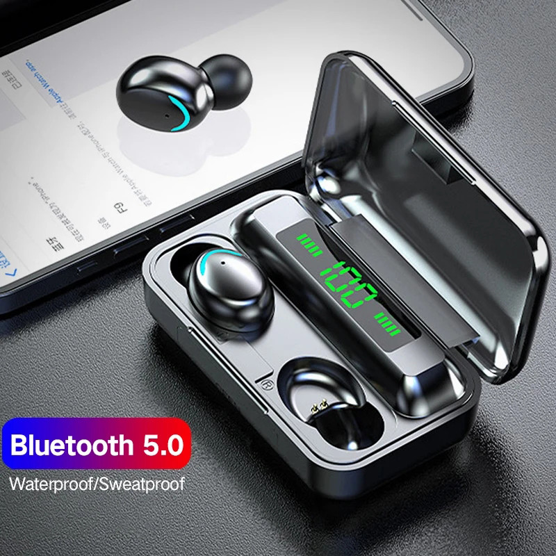 TWS Wireless Bluetooth Headphones LED Display 9D Stereo In-Ear Sports Waterproof game Bluetooth 5.3 