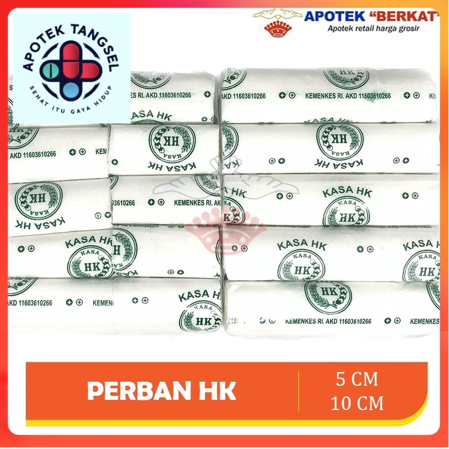 [Ter-Laris] Kasa Gulung Perban HK 5 cm / 10 cm - Apotek Tangsel