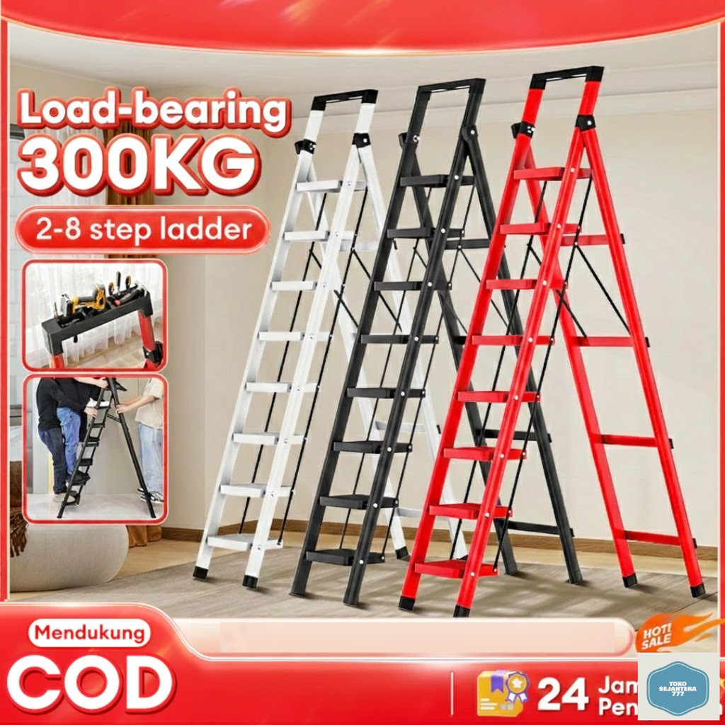 Reaim Tangga Tangga Lipat Multifungsi Lipat Tangga Besi Household Ladder Tangga Rumah Tangga minimal
