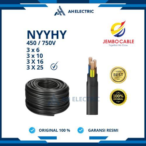 Jembo Kabel Serabut NYYHY 3x25 mm / 3 x 25 mm | Meteran Eceran