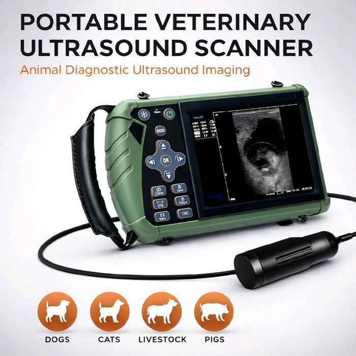 Portable Veterinary Ultrasound Scanner | USG Hewan Portable untuk Klinik & Peternakan | Alat USG Hew