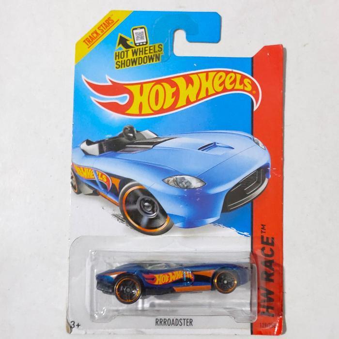 Mainan Hot Wheels Rrroadster biru tampo HW 2014 HW Race