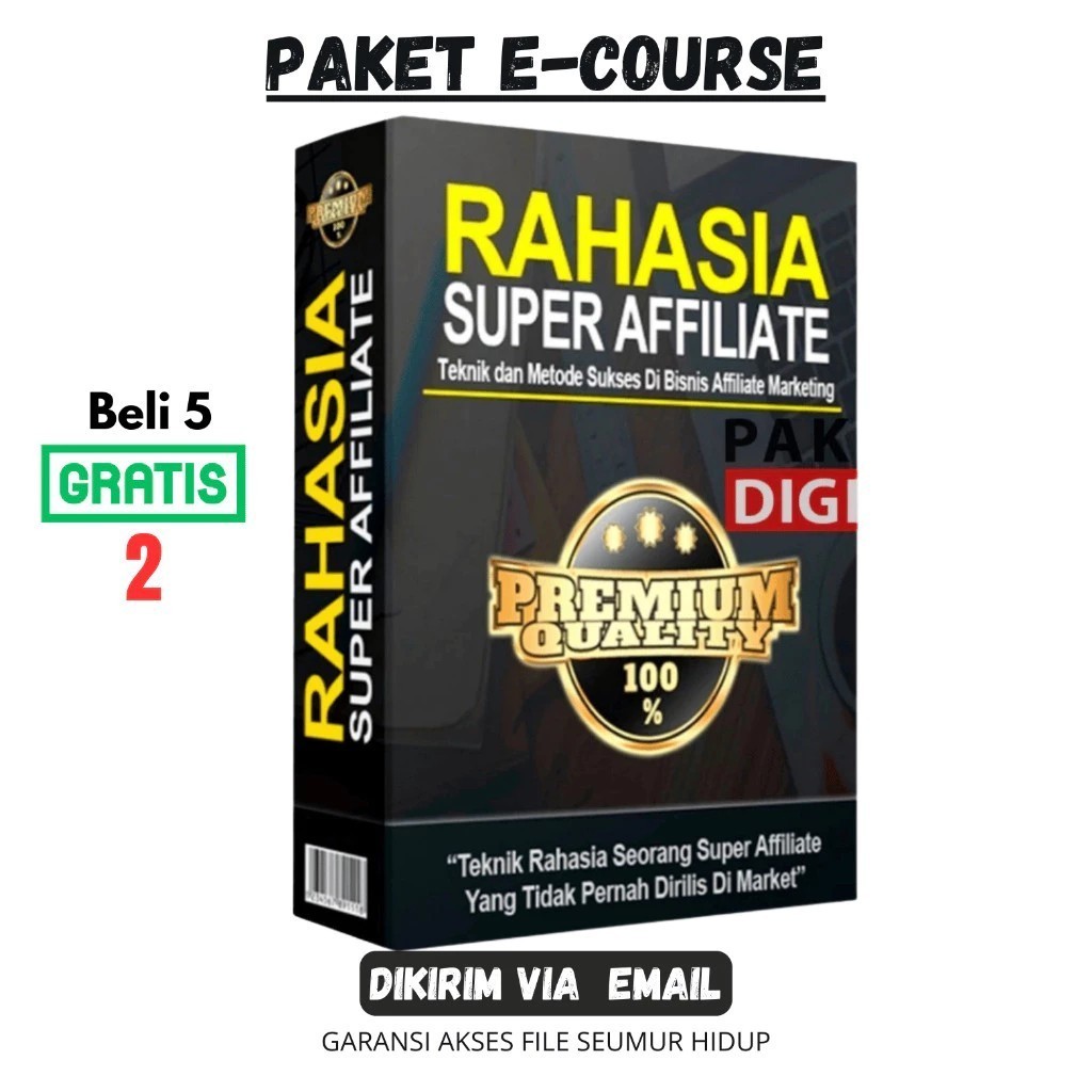 ECOURSE - Rahasia Super Affiliate Mastery - Materi Video Pembelajaran