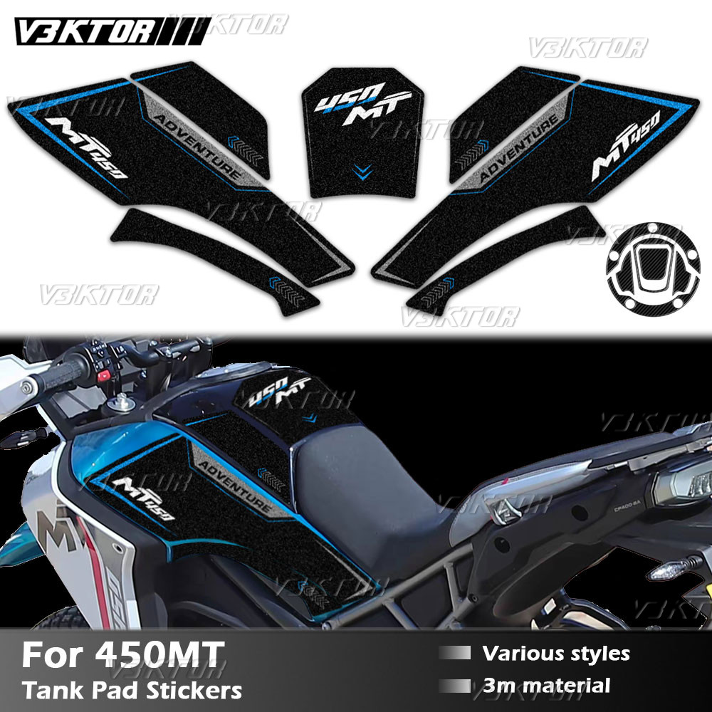 450MT Motorcycle Fuel Tank Sticker Tank Pad Decal Oil Gas Cap Protector For cfmoto 450mt cf moto 450