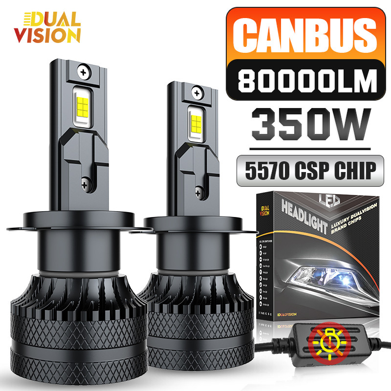 Car LED Headlight H7 LED H4 H1 H8 H9 H11 HB3 HB4 9005 9006 9012 6000K White 350W 80000LM Auto LED La