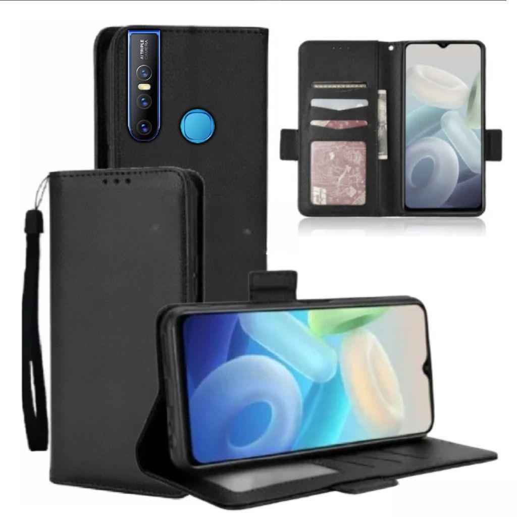 Case Dompet Untuk Hp Vivo V15 Case Dompet Casing Hp Flip Kulit Case Wallet Leather Cover