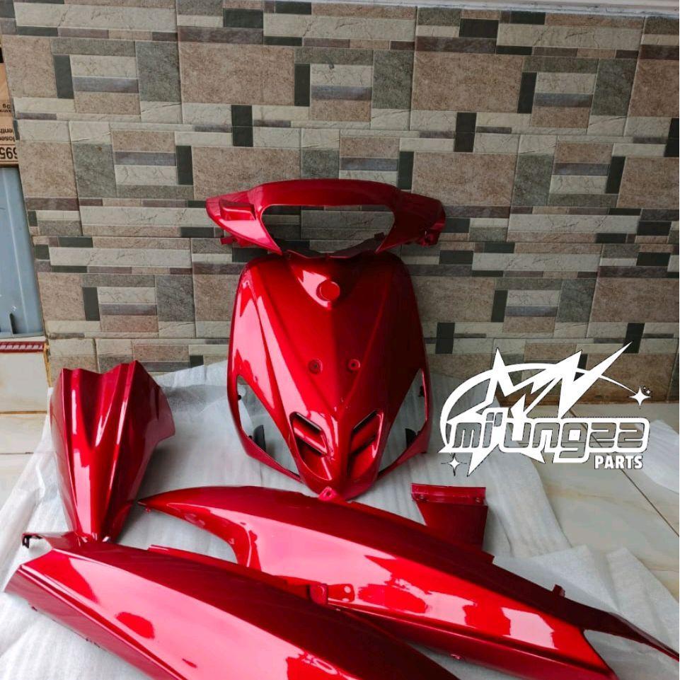 full body halus mio sporty merah maroon - body mio lama merah maroon