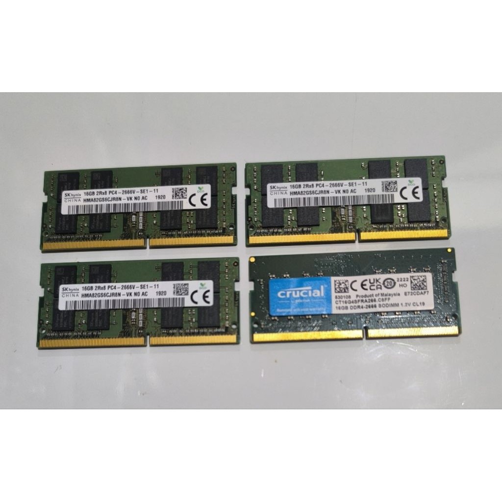 RAM Sodimm Ddr4 16GB PC21300 / 2666Mhz Second / Seken