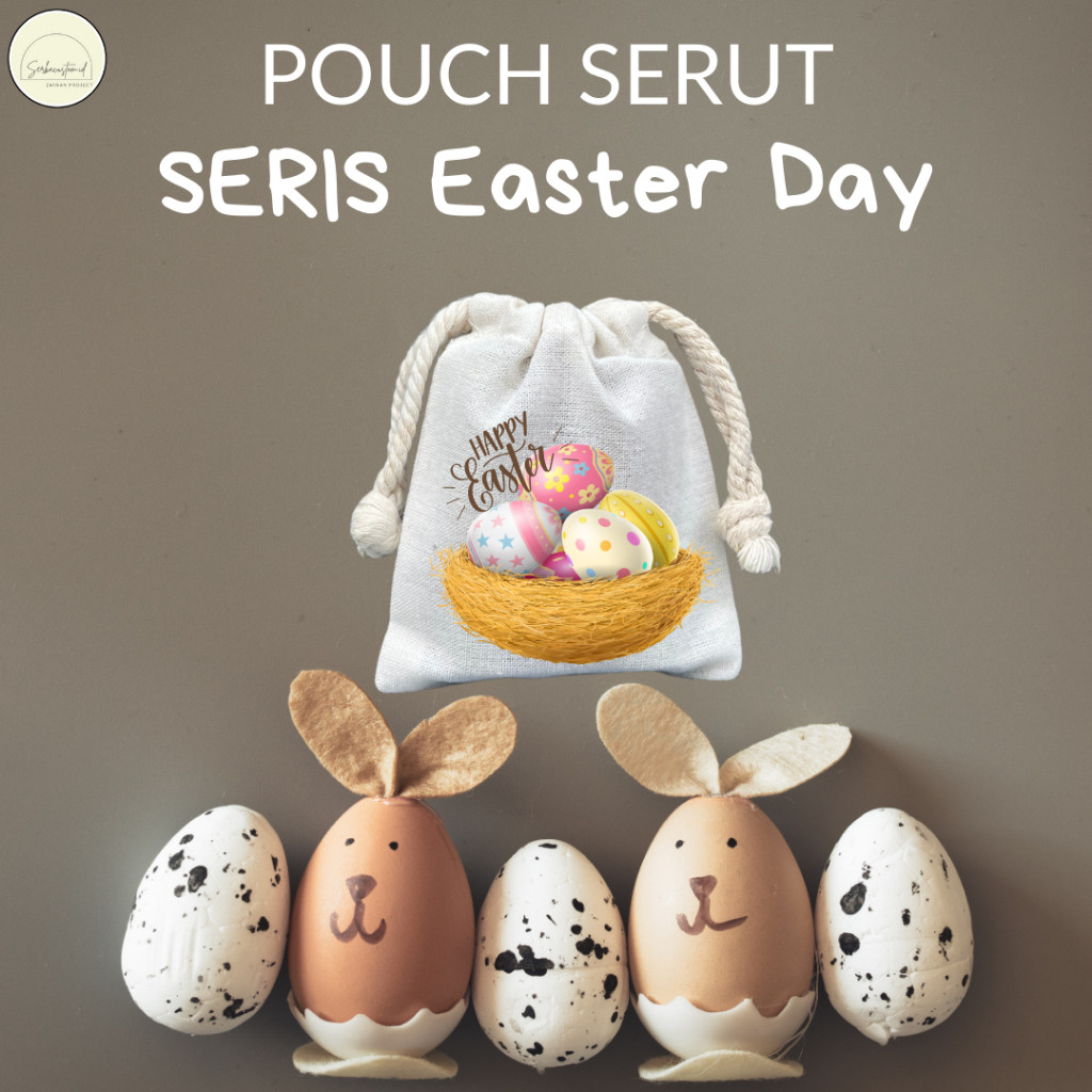 (JUAL) ISI 10 PCS POUCH SERUT PASKAH TAS TELUR EASTER DAY PASSOVER SOUVERNIR HARI PASKAH COD