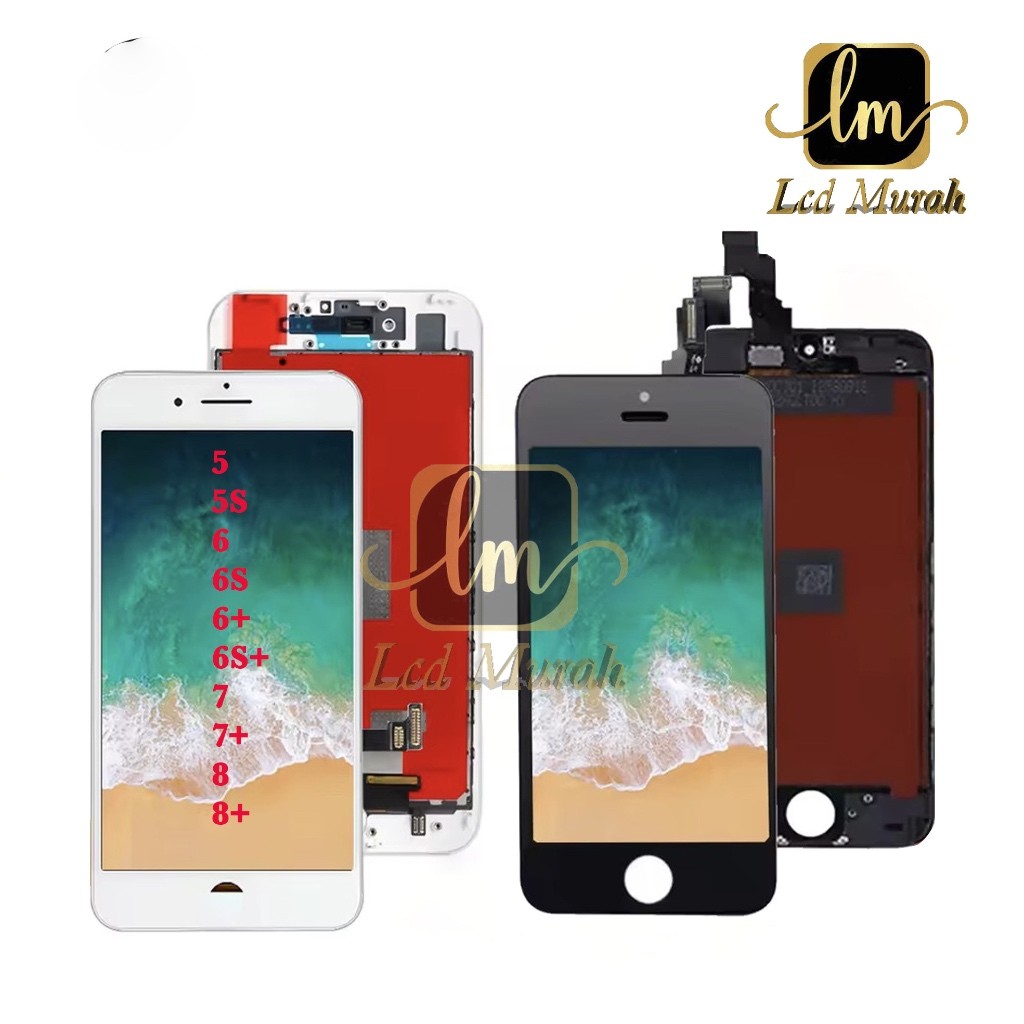 LCD MURAH Compatible For Iphone 5 5G 5S 6 6G 6S PLUS 7 PLUS 8 PLUS