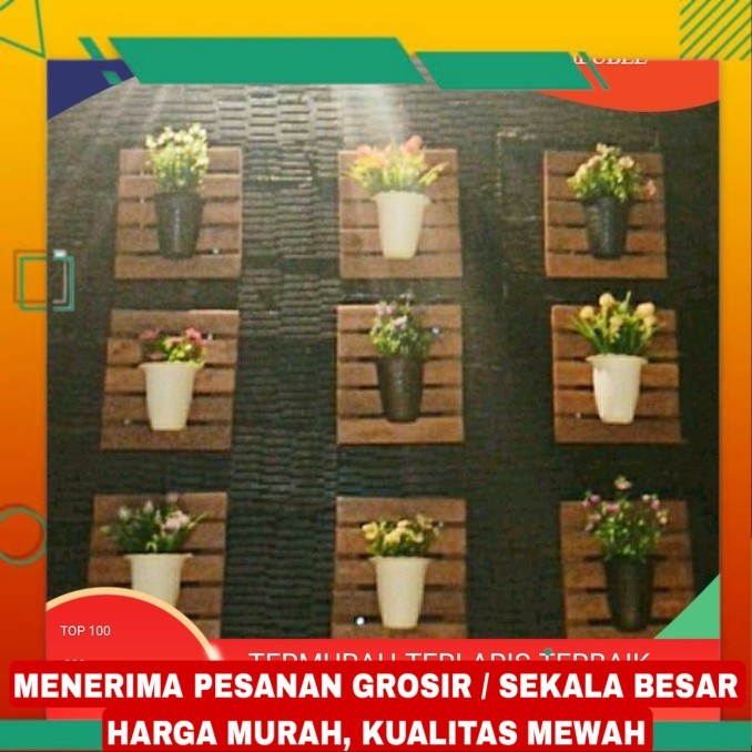 Tatakan Pot Tempel Rak Pot Tempel Hiasan Dinding Ruangan atau Taman /wooden/woodencraft /woodenbox