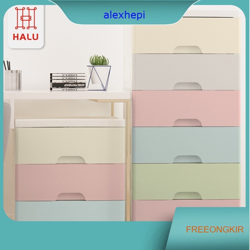 Lemari Plastik Pakain/Buku/Mainan Anak/Snack Multifungsi Laci Susun Storage Cabinet Plastik Rak Susu