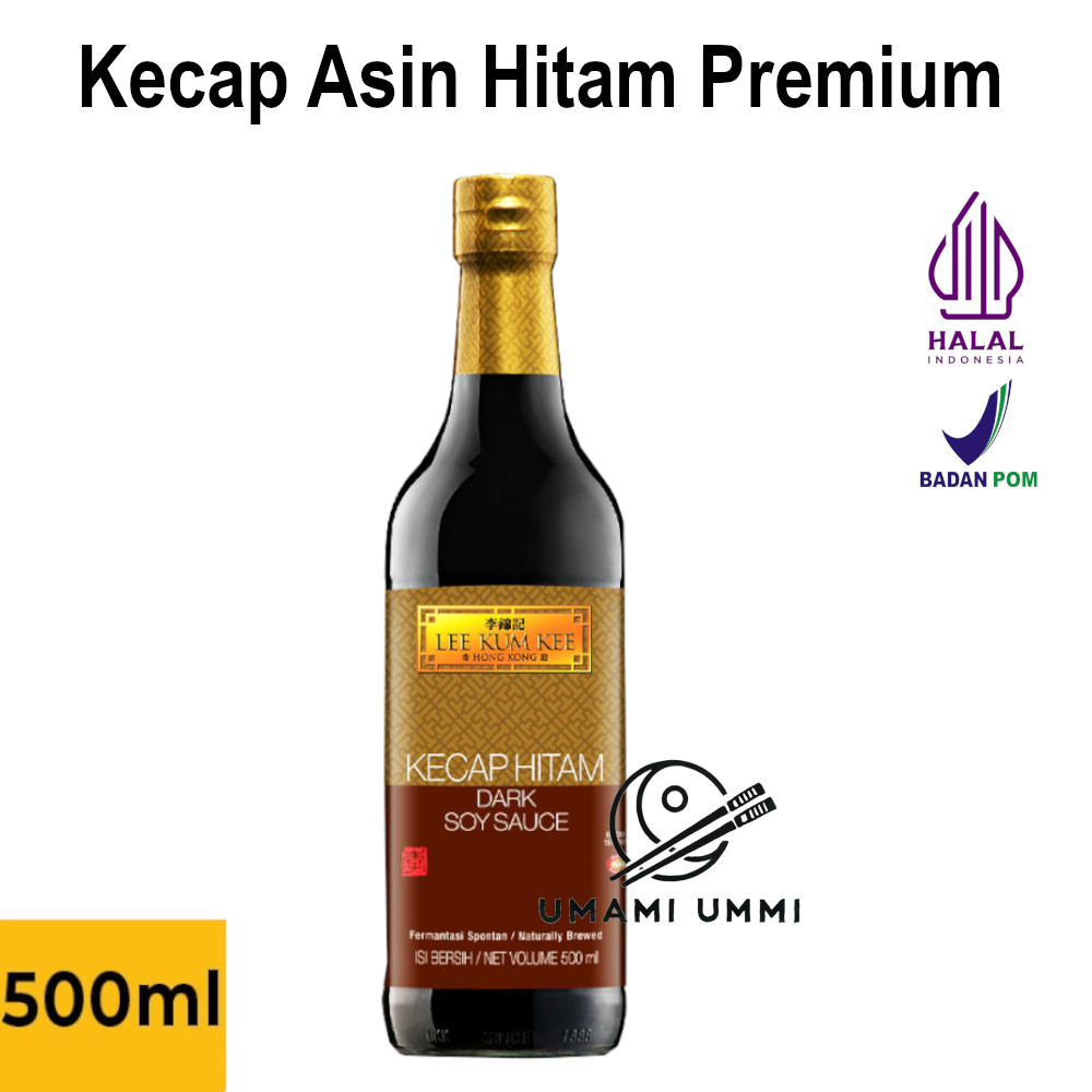 LEE KUM KEE Dark Soy Sauce 500 ml Premium Kecap Asin Hitam Halal Tanpa MSG Untuk Aneka Masakan