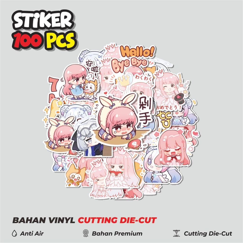Terbaru 50 pcs Stiker Shining Nikki Dekorasi Lucu Kreatif untuk Notebook, Skateboard, HP