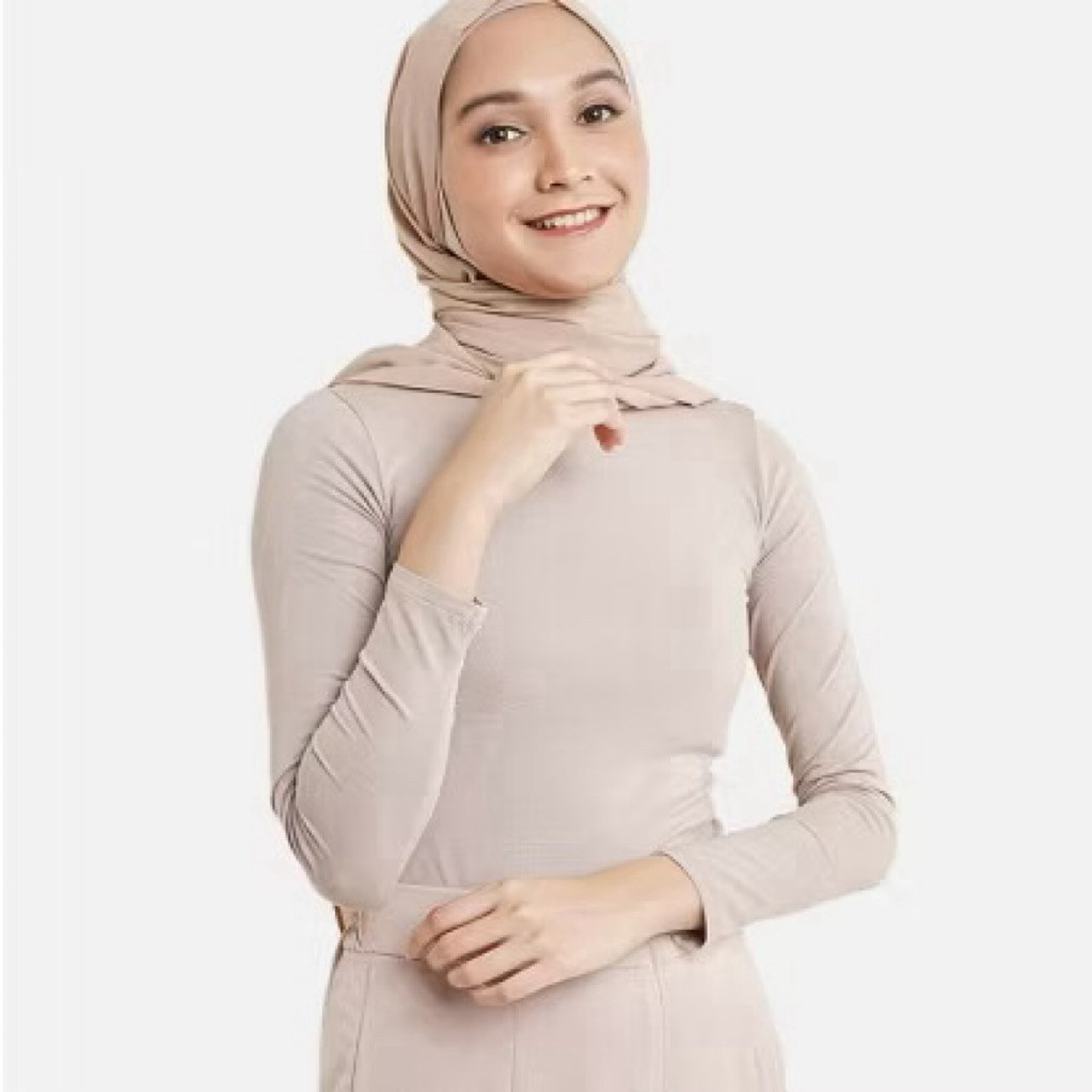 Manset baju lengan panjang kaos rayon Uniqlo