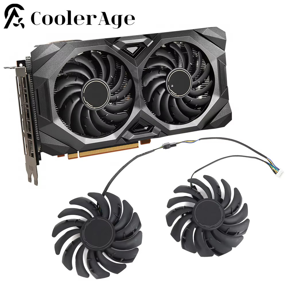 Video Card  Fan Cooler For MSI RADEON RX 5600 XT 5700 5700 XT ME  87MM PLD09210S12HH  RX5600XT RX570