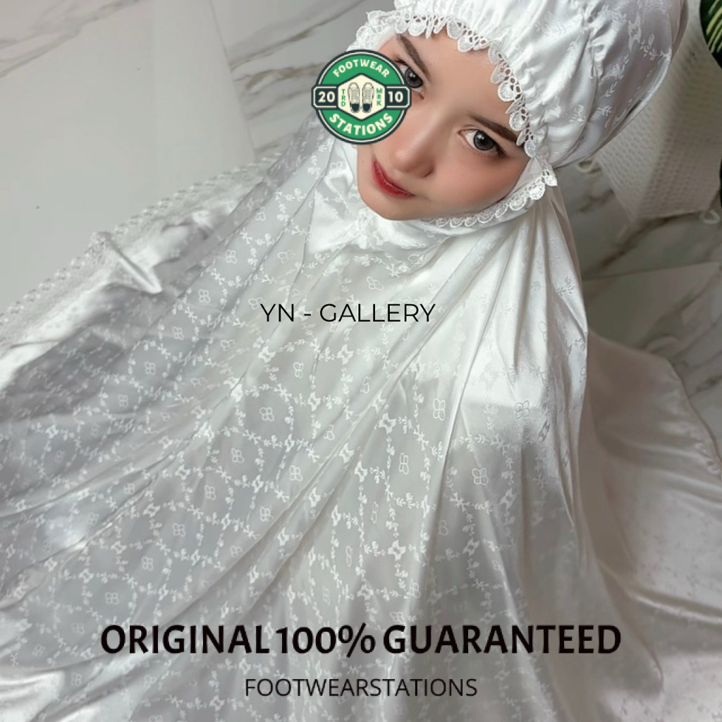 YN -  Mukena Dewasa Armanya Sutra Jaguar Silky Premium Jumbo Mewah/ moment