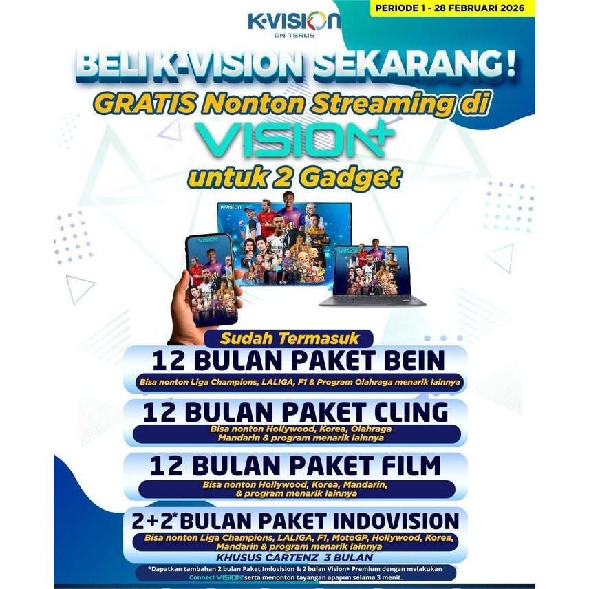 Receiver K-Vision Gardiner Ottimo + Voucher saldo 50rb (Free lampu 1 pcs)