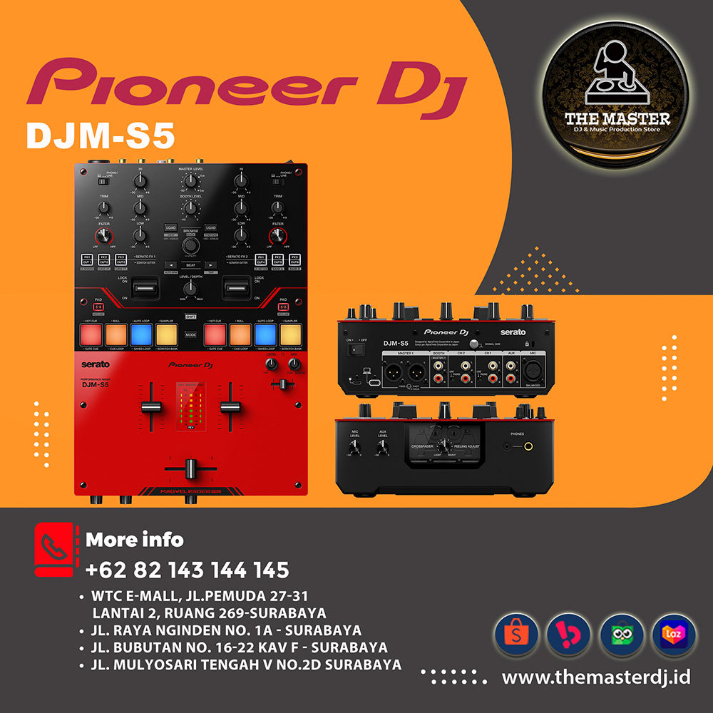 Mega Sale [Ready Stock] Pioneer DJ DJM-S5 | DJM S5 Scratch Style DJ Mixer