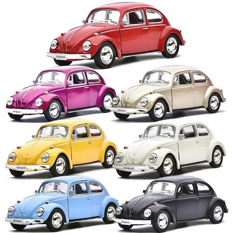 1:36 VOLKSWAGEN Beetle Car Model Toy With Pull Back For Kids ristmas Gifts 1967 Alloy ecast Classic 