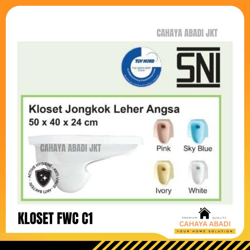 CLOSET / KLOSET JONGKOK FWC BIRU (GOJEK)