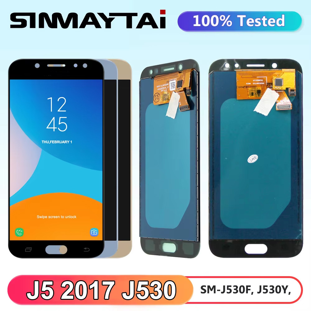 5.2'' Amoled for Samsung Galaxy J5 2017 J530 J530F J530F/DS LCD splay Tou Screen gitizer Assembly Fo