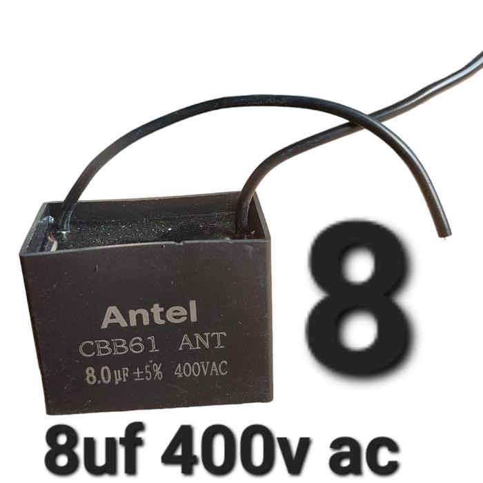capasitor kapasitor 8uf 5% cbb61 400vac 400v 450v ac pompa mesin 60hz
