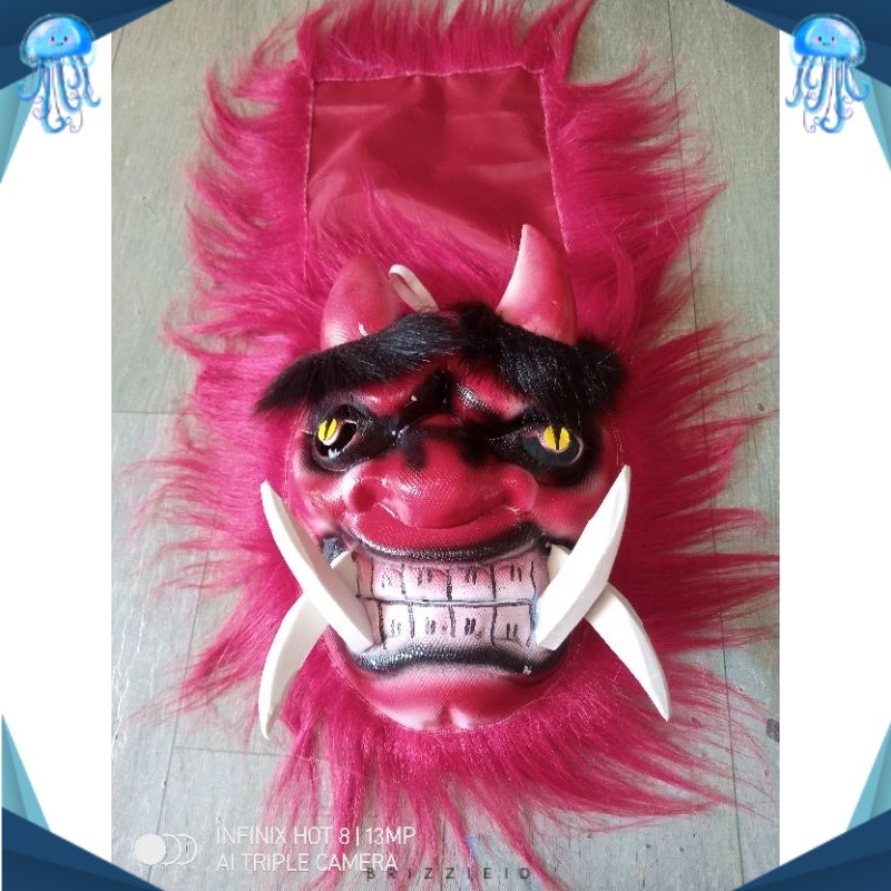 BZ Buta Gedrug/Topeng Gedrug Mulut Bergerak/Topeng Buto Gedrug