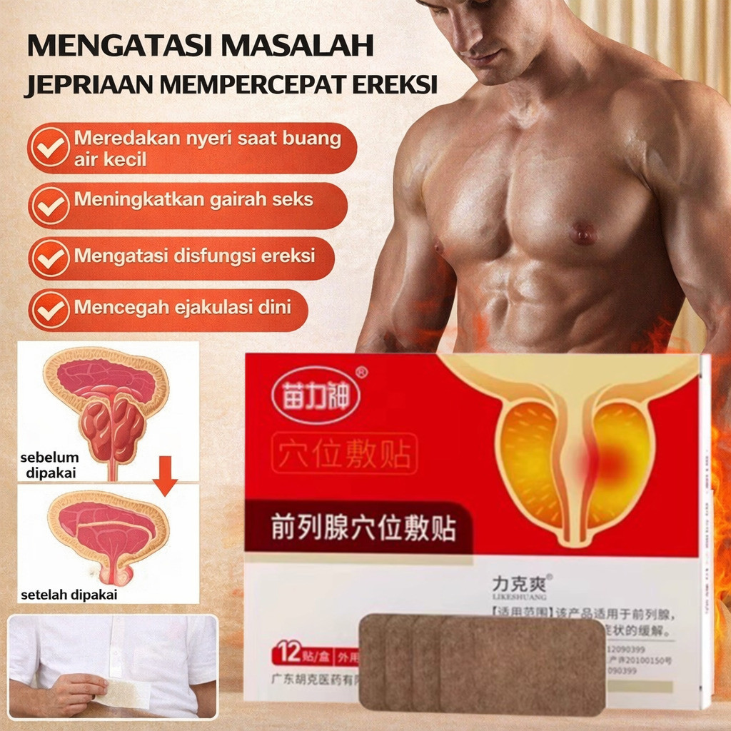 Plester Prostat Terapi Akupresur Pinggang & Pusar / Mengatasi Nyeri Prostat / Plester Kesehatan Taha