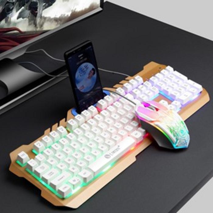 HW Keyboard Gaming Keyboard Mekanik K21 Tahan Air RGB Gaming Keyboard untuk PC Laptop  / Keyboard Ko