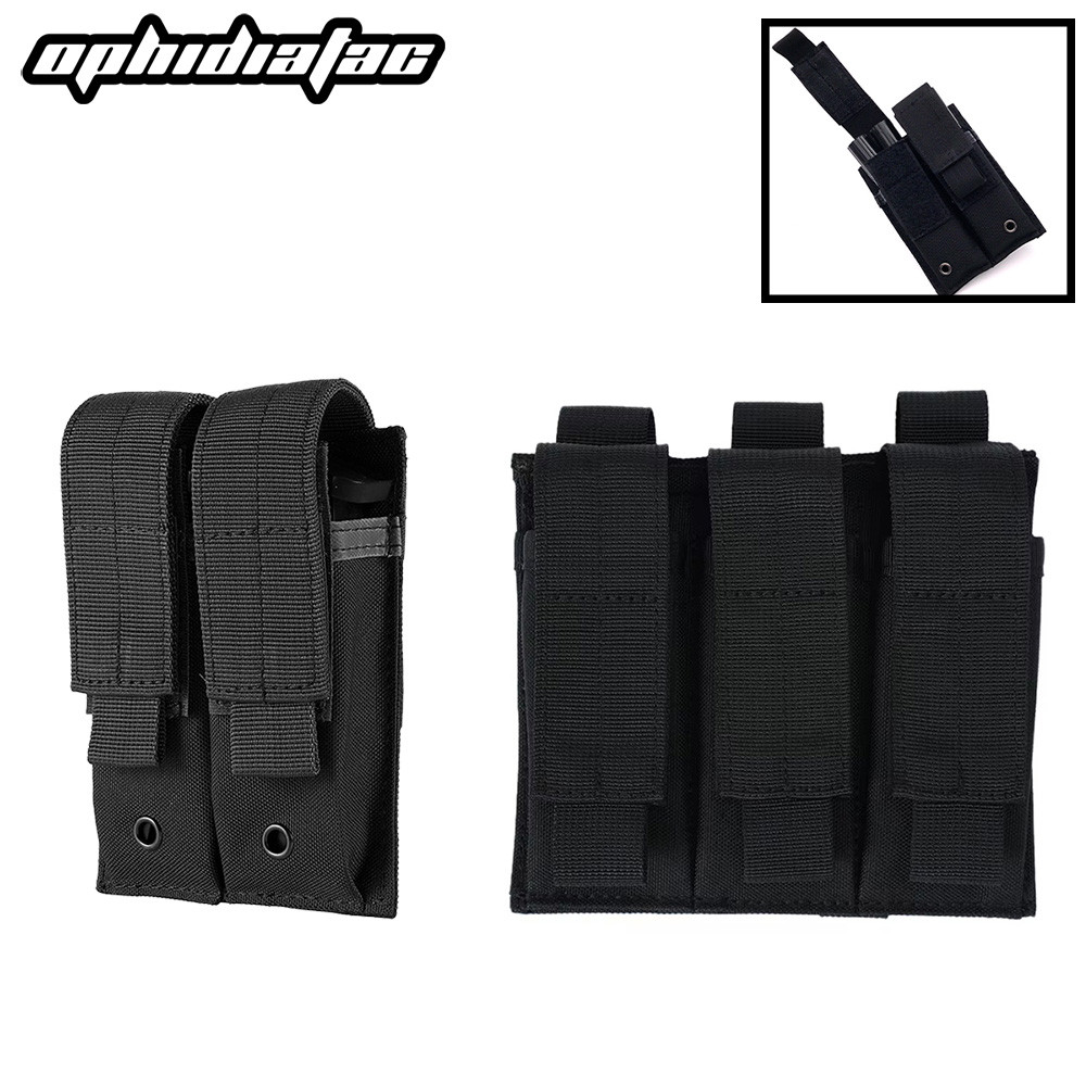 OPHIAN 9mm Magazine Pouch Single Double Magazine Pouch Outdoor Molle Open Top Magazine Pouch for  M1