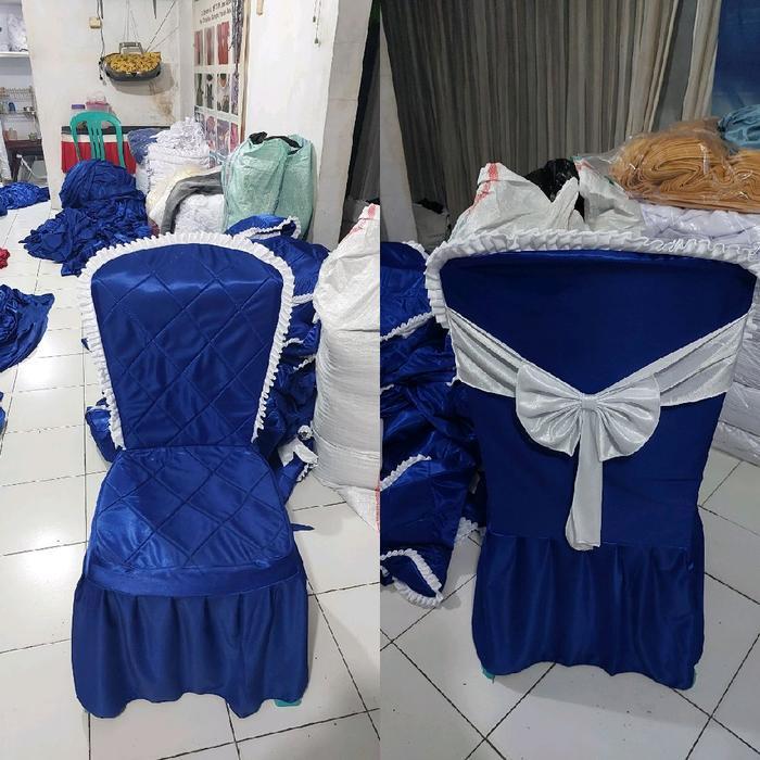 Sarung Kursi Napolly 209,208,211 Kumplit Pake busa+Pita / Sarung Kursi Plastik Napoli 209 Busa Dekor