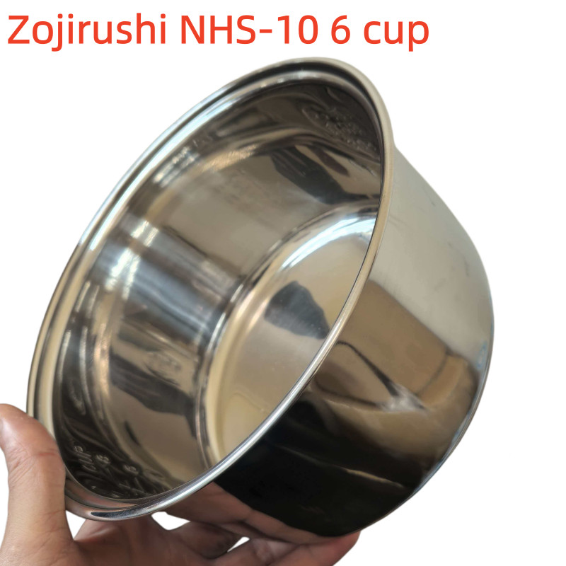 Non-stick pan Stainless steel rice cooker inner bowl for Zojirushi NHS-10 6 cup replacement Water ta