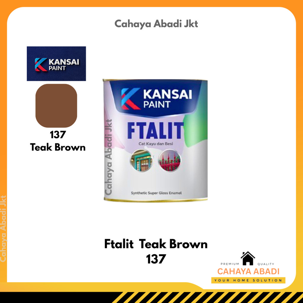 CAT MINYAK FTALIT 137 TEAK BROWN